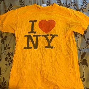 Yellow fruit of the loom "I ❤️ NY" t-shirt